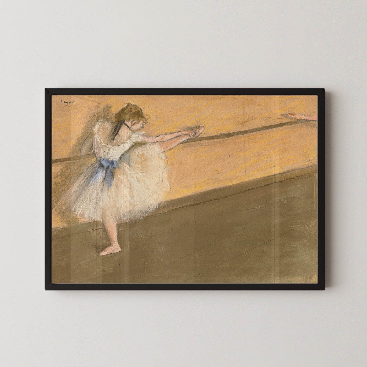 Edgar Degas — Dancer at the Barre (Orange Wall) | Fine Art Print