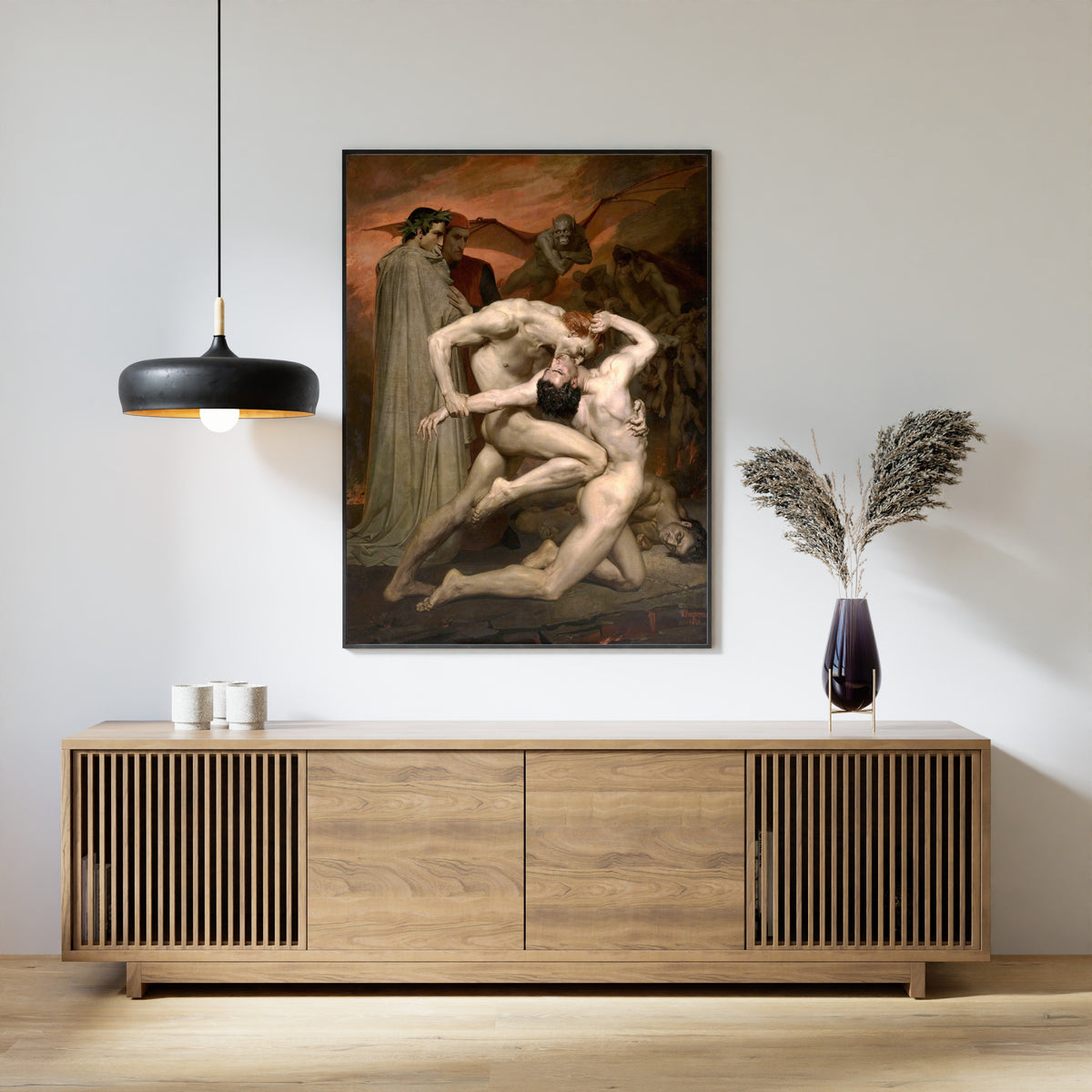William-Adolphe Bouguereau — Dante and Virgil in Hell | Fine Art Print