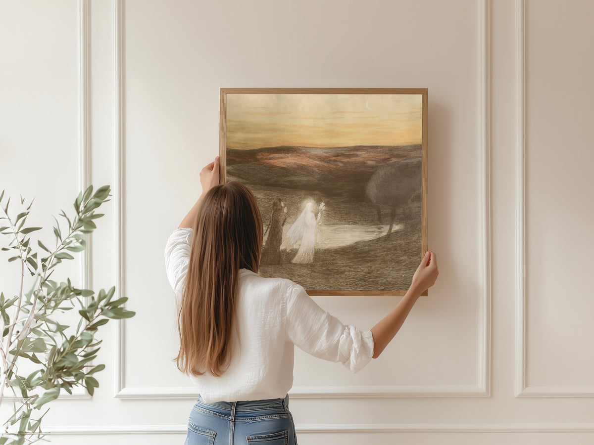 Henri Martin — Dante rencontre Béatrix | Fine Art Print