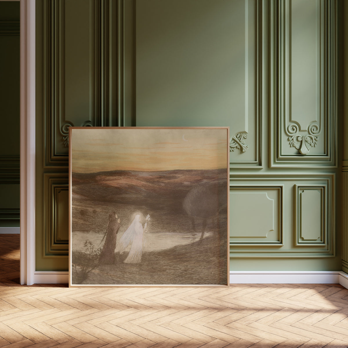 Henri Martin — Dante rencontre Béatrix | Fine Art Print