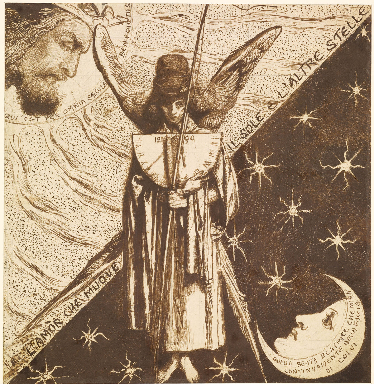 Dante Gabriel Rossetti — Dantis Amor | Pre-Raphaelite Art Print