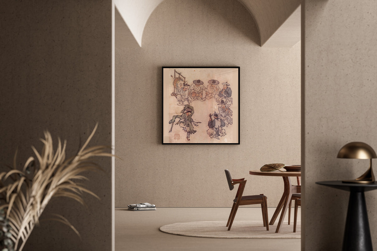 Kim Hong-do (Danwon) — Danwon Genre Painting Album: Dancing Boy | Korean Painting Art Print