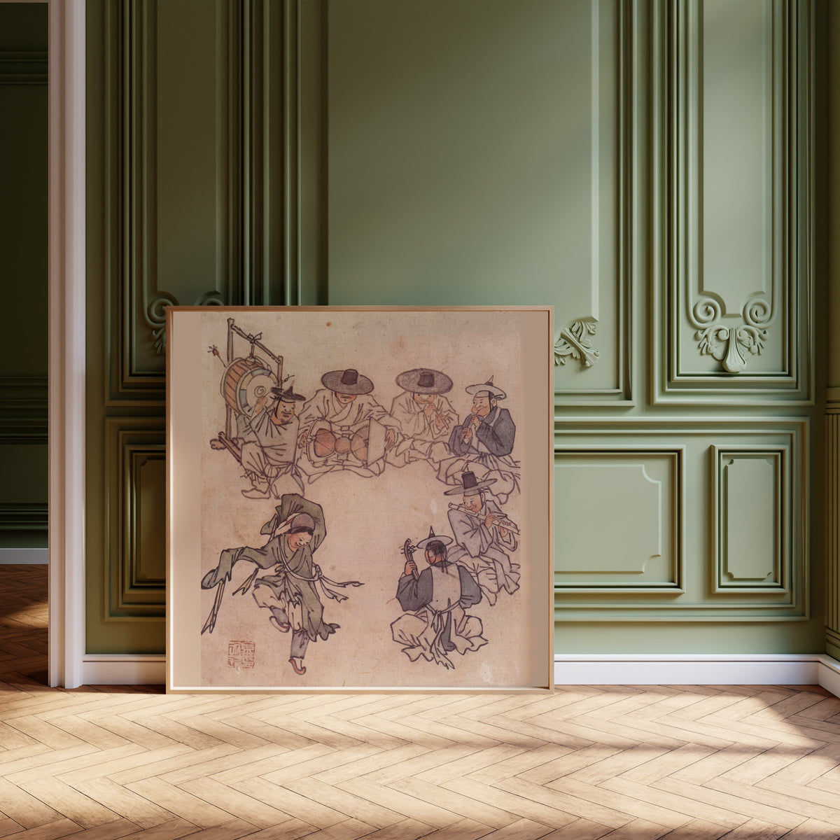 Kim Hong-do (Danwon) — Danwon Genre Painting Album: Dancing Boy | Korean Painting Art Print