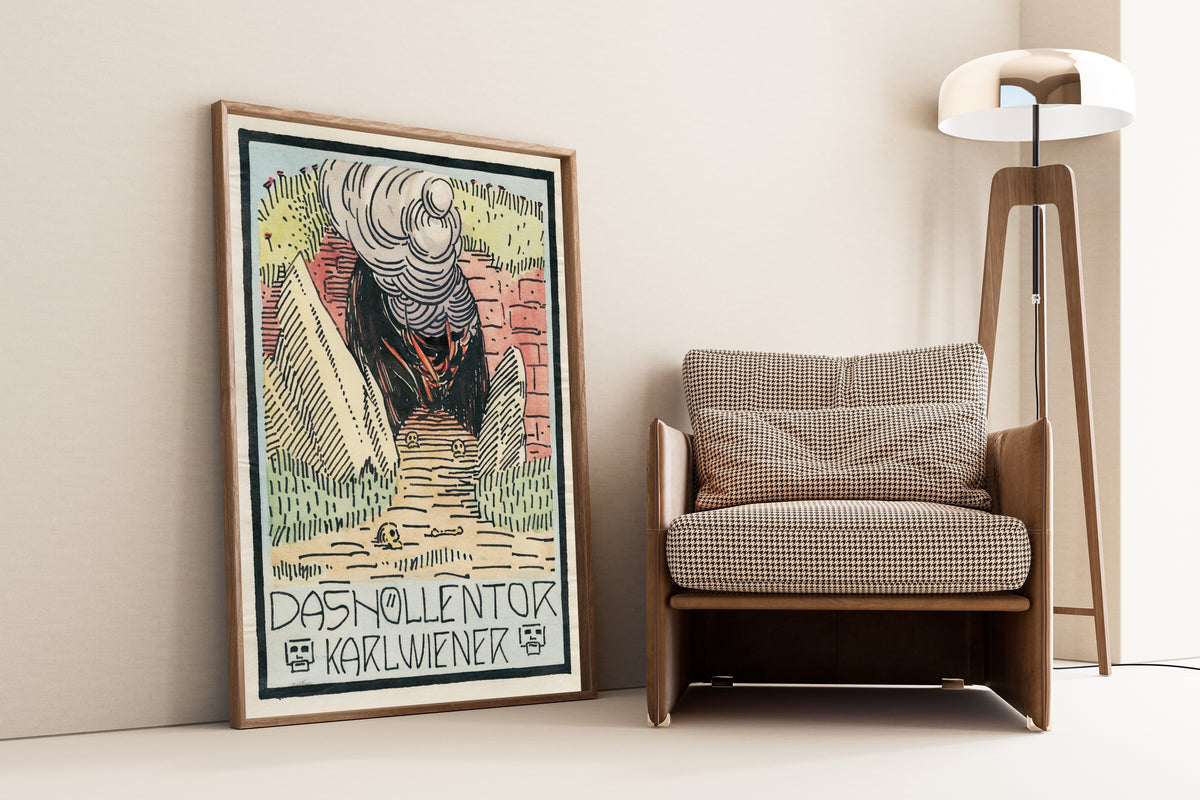 Karl Wiener — Das Höllentor (The Gate of Hell) | Vintage Poster Print