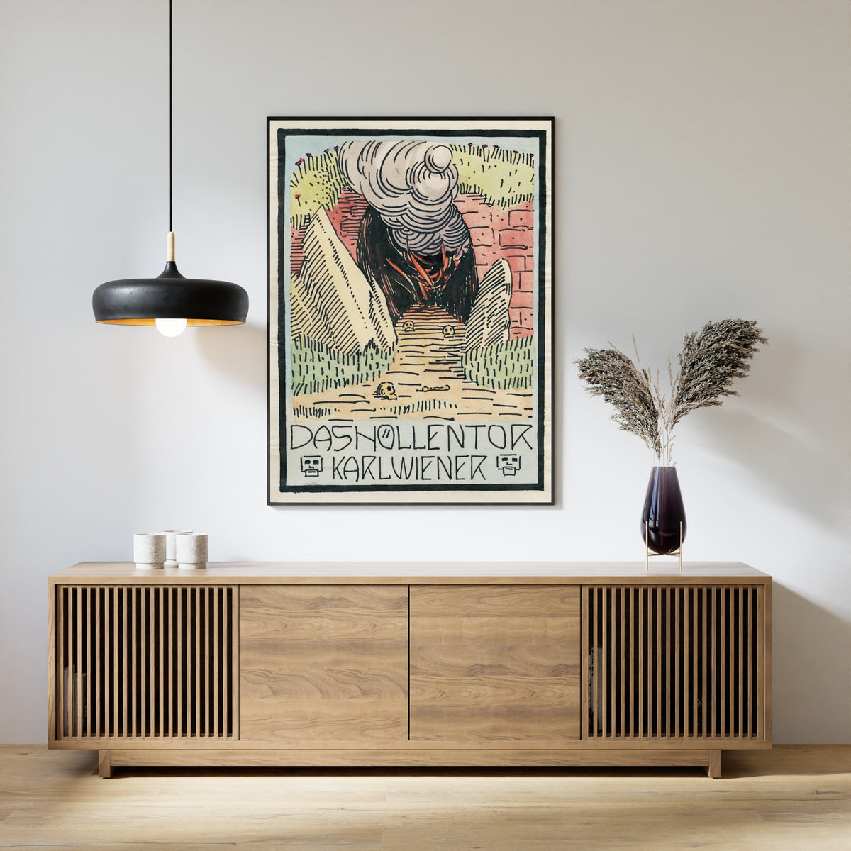 Karl Wiener — Das Höllentor (The Gate of Hell) | Vintage Poster Print