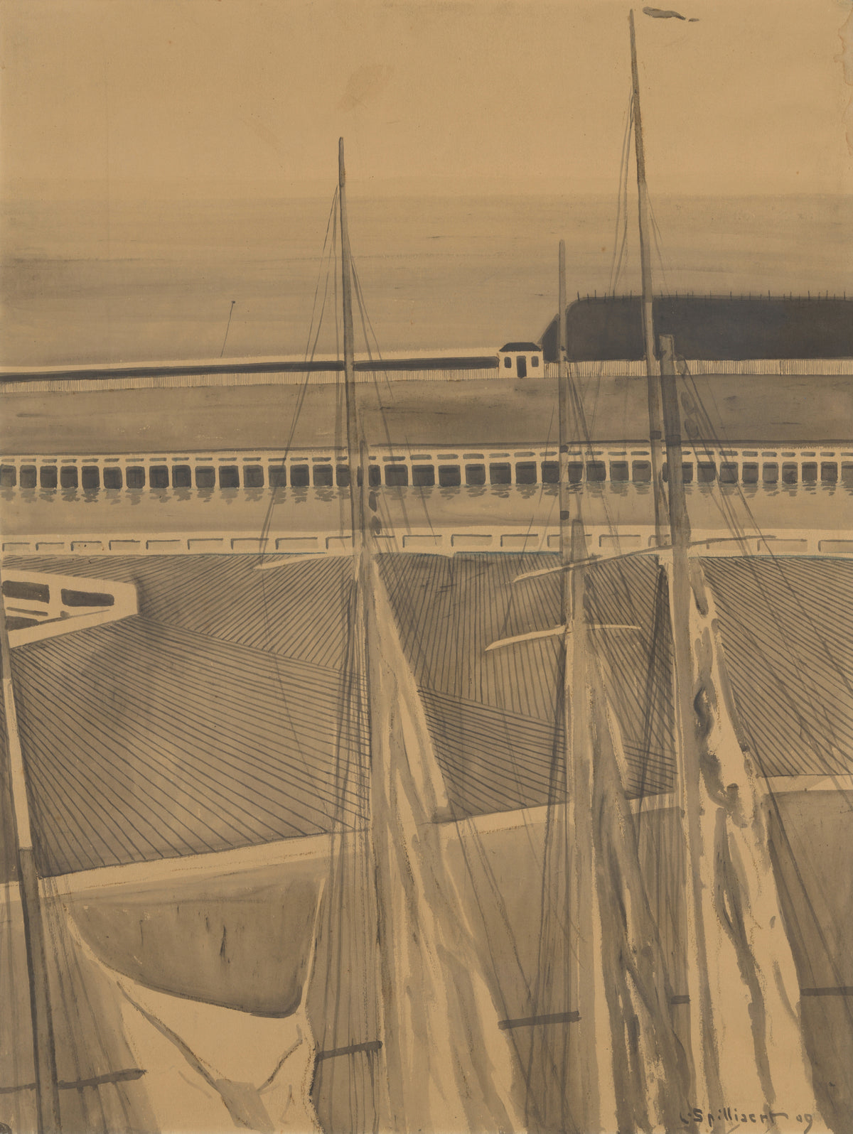 Léon Spilliaert — De haven te Oostende | Symbolist Art Print