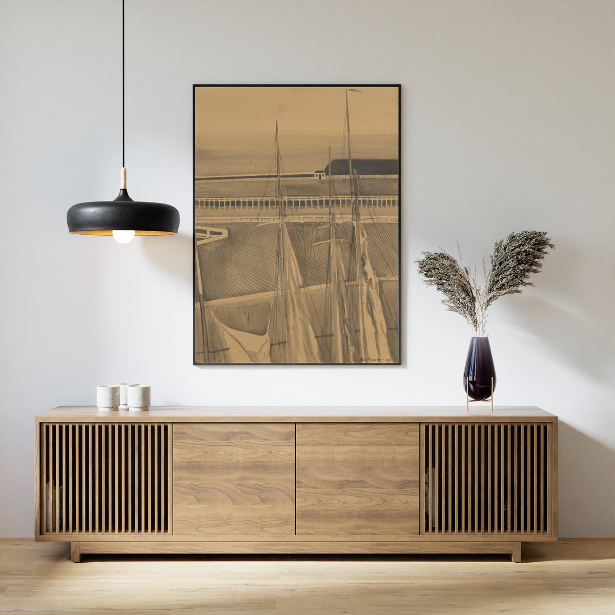 Léon Spilliaert — De haven te Oostende | Symbolist Art Print