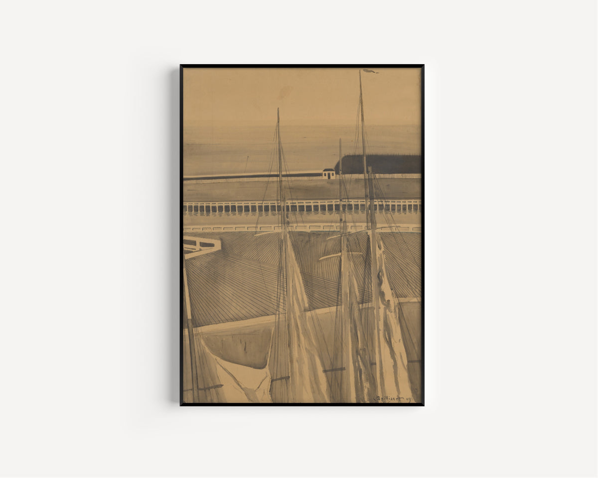 Léon Spilliaert — De haven te Oostende | Symbolist Art Print