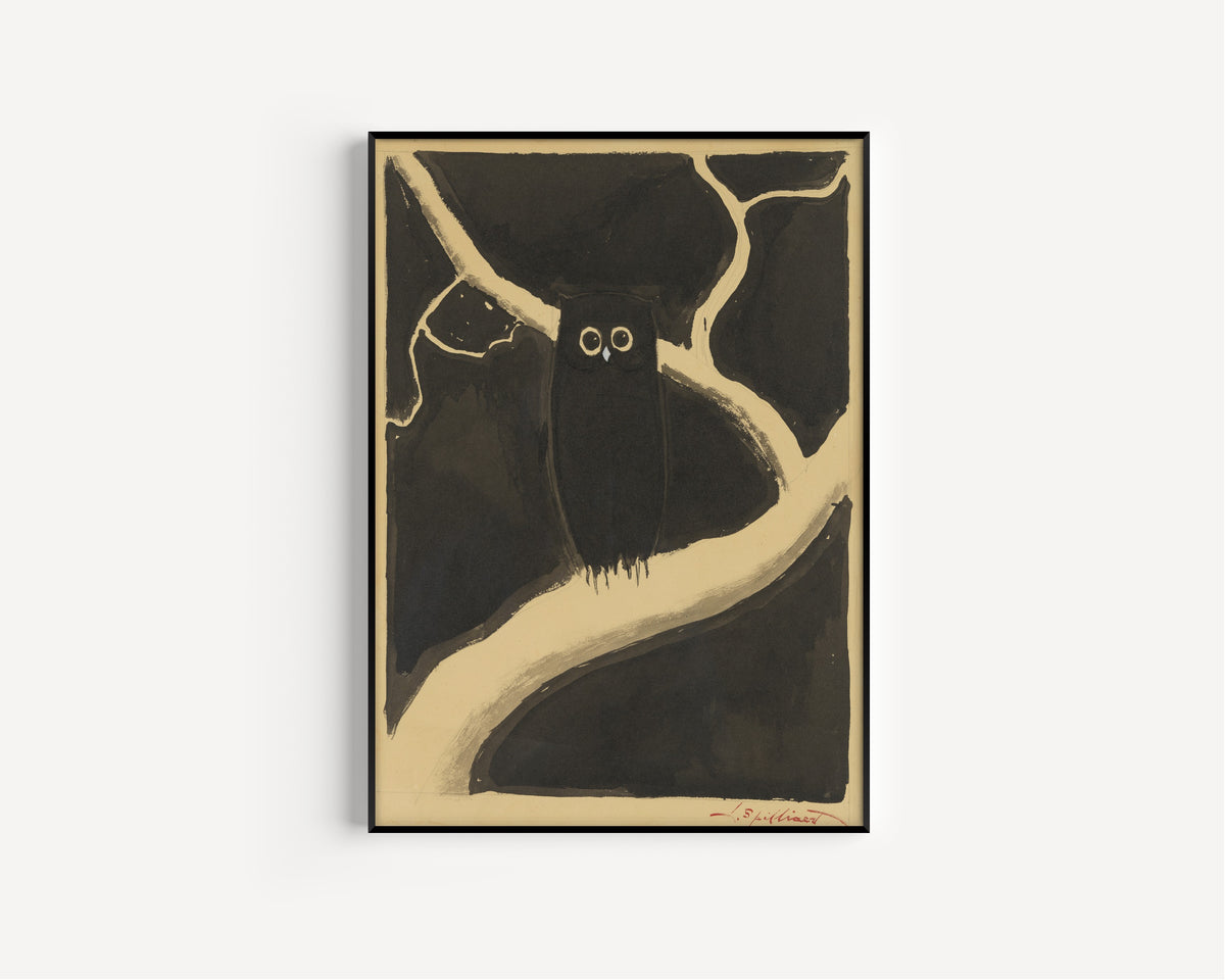 Léon Spilliaert — De uil | Symbolist Art Print