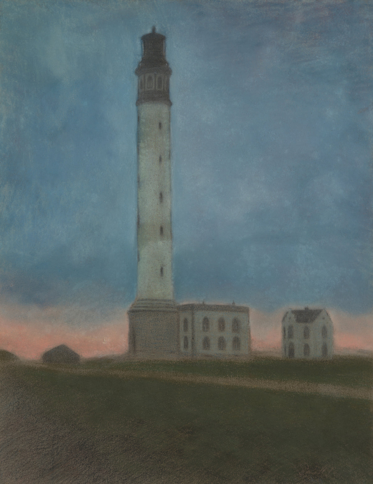 Léon Spilliaert — De vuurtoren van Oostende bij zonsopgang | Symbolist Art Print