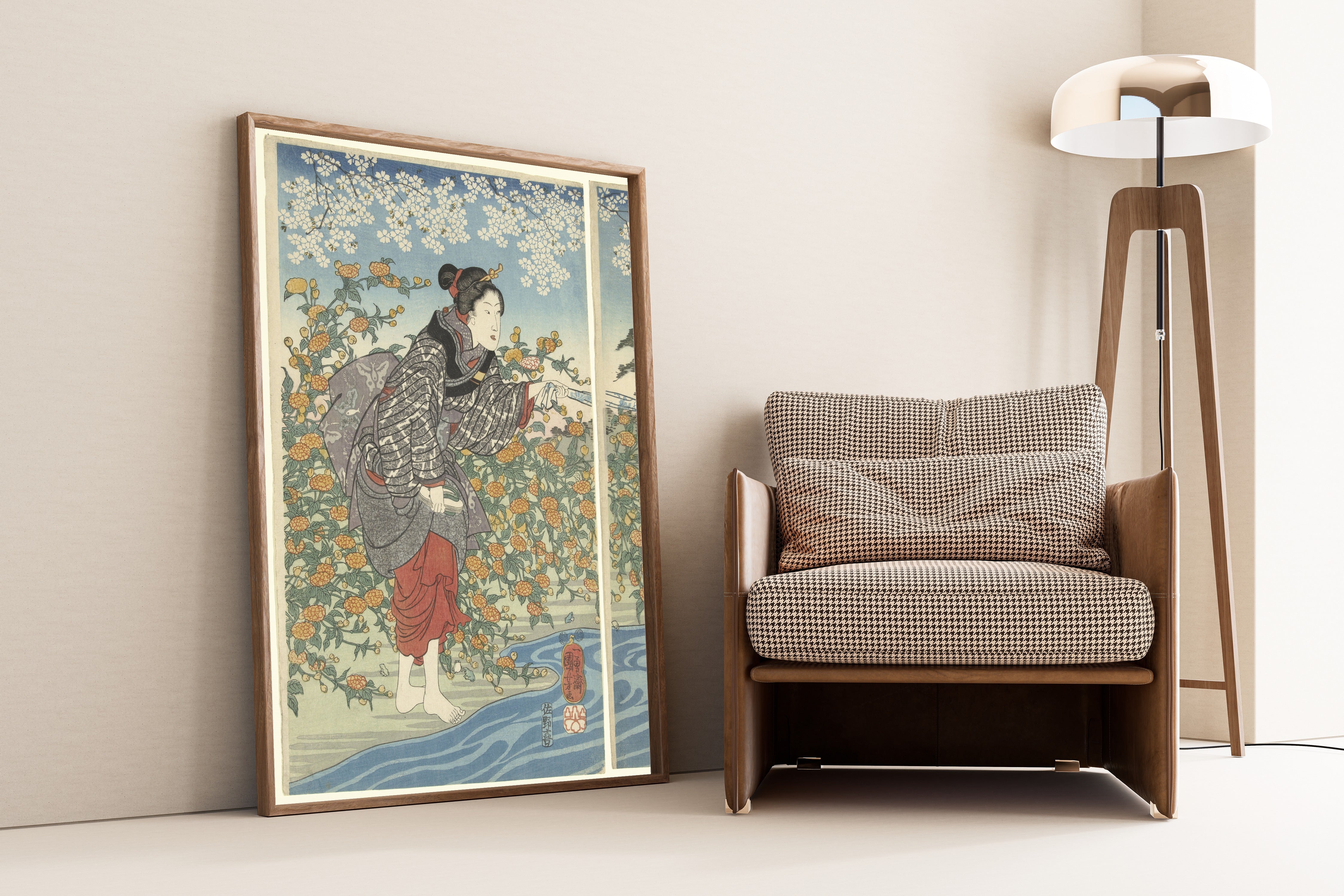 Utagawa Kuniyoshi — The Ide Tama River | Japanese Woodblock Print (Ukiyo-e)