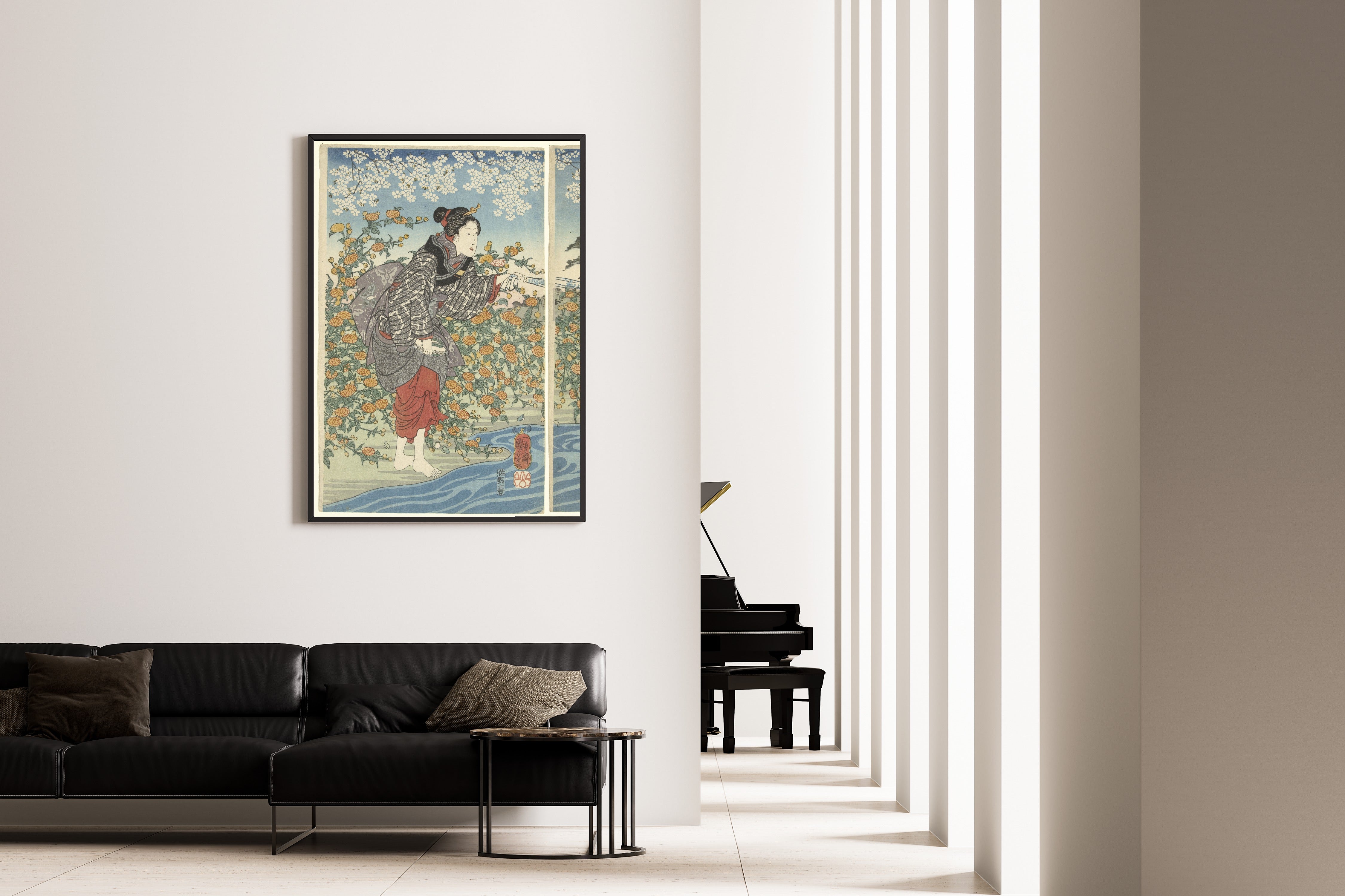 Utagawa Kuniyoshi — The Ide Tama River | Japanese Woodblock Print (Ukiyo-e)