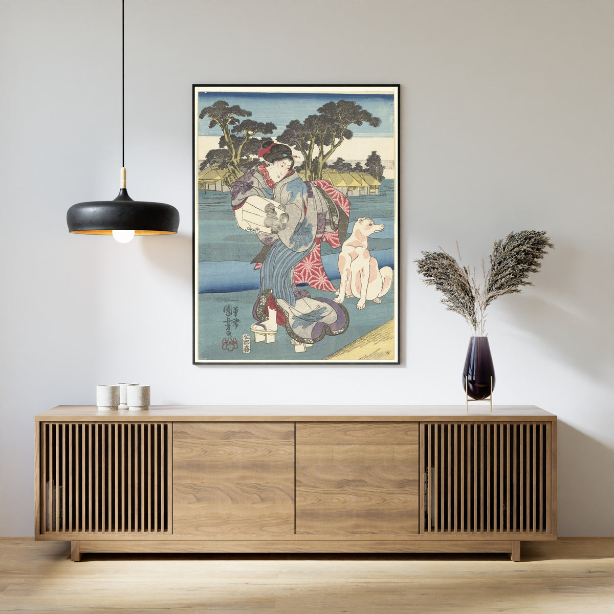 Utagawa Kuniyoshi — The Toi Tama River in Settsu Province | Japanese Woodblock Print (Ukiyo-e)