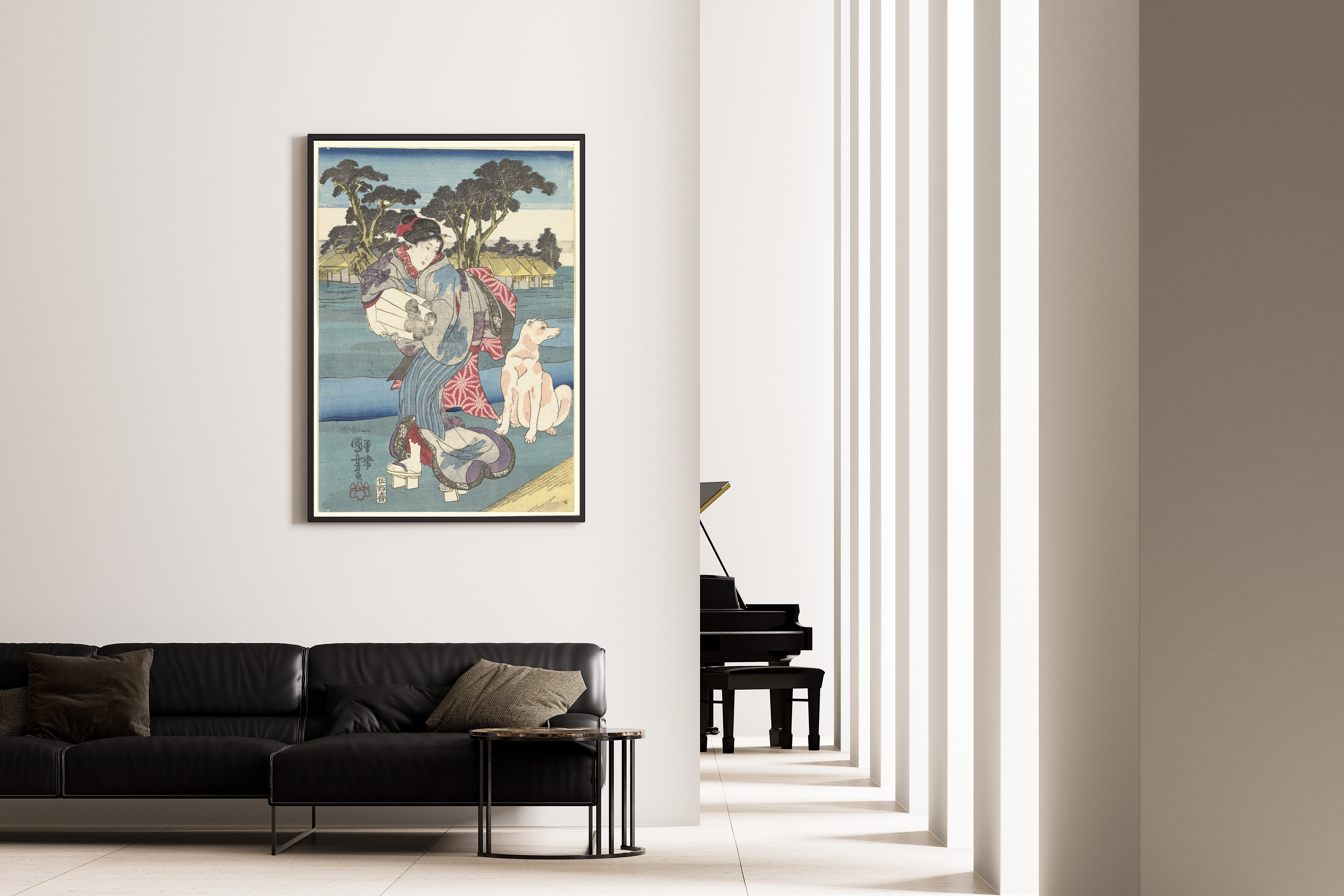 Utagawa Kuniyoshi — The Toi Tama River in Settsu Province | Japanese Woodblock Print (Ukiyo-e)