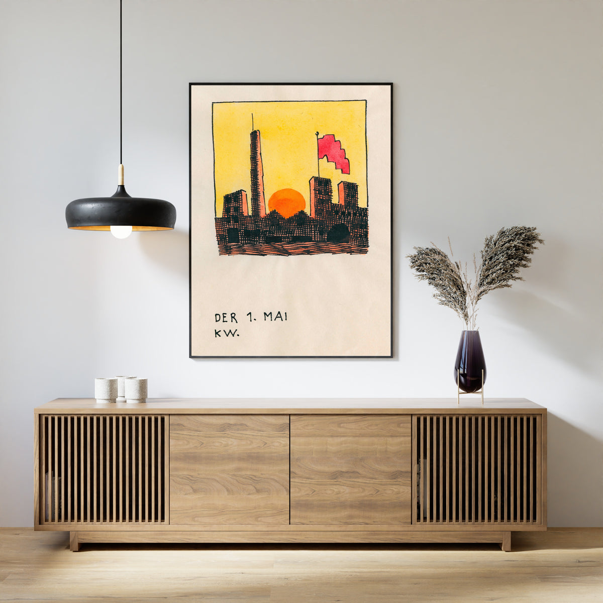 Karl Wiener — Der 1. Mai (May Day) | Modernist Illustration Print
