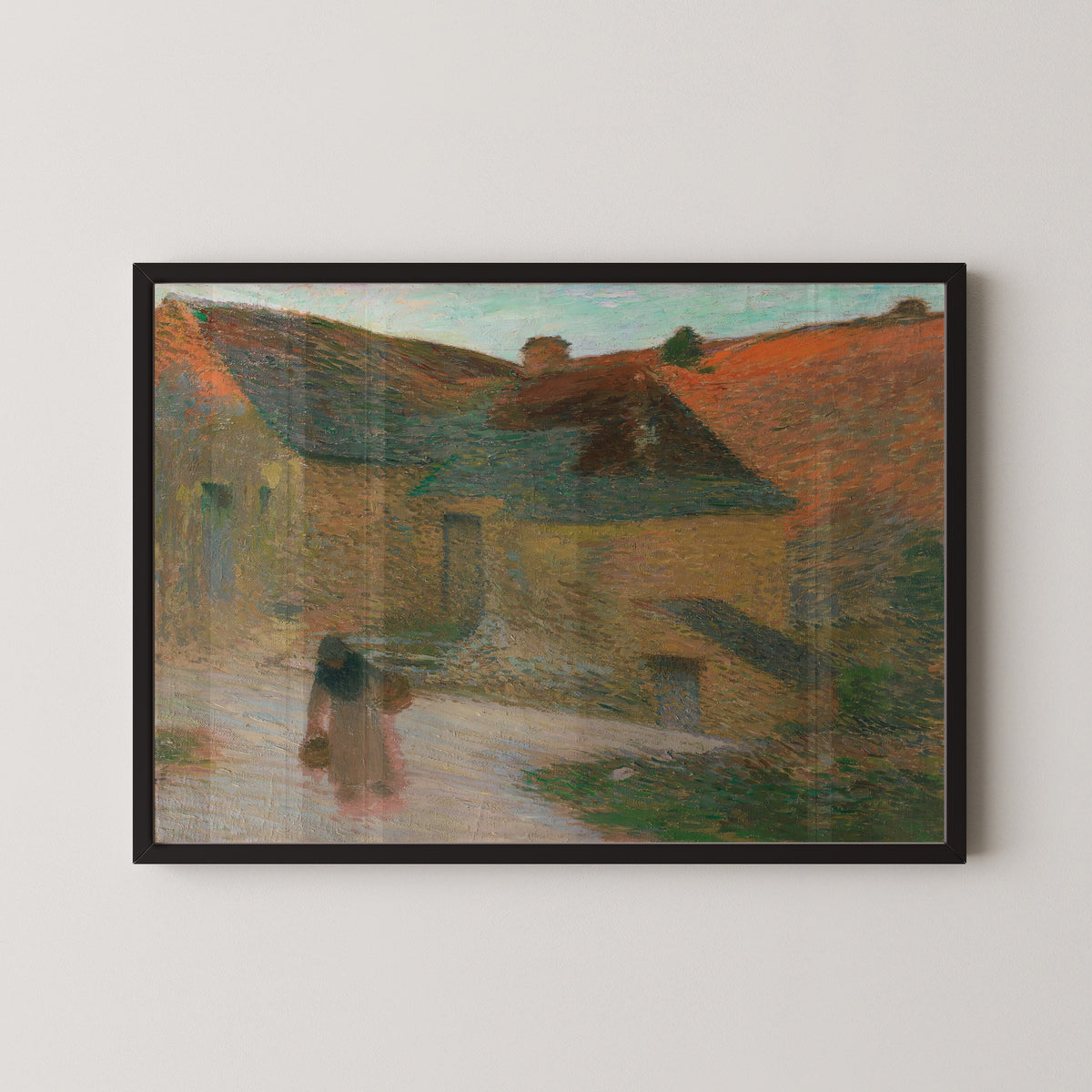 Henri Martin — Derniers rayons, une ferme dans le Lot | Pointillist Landscape Print