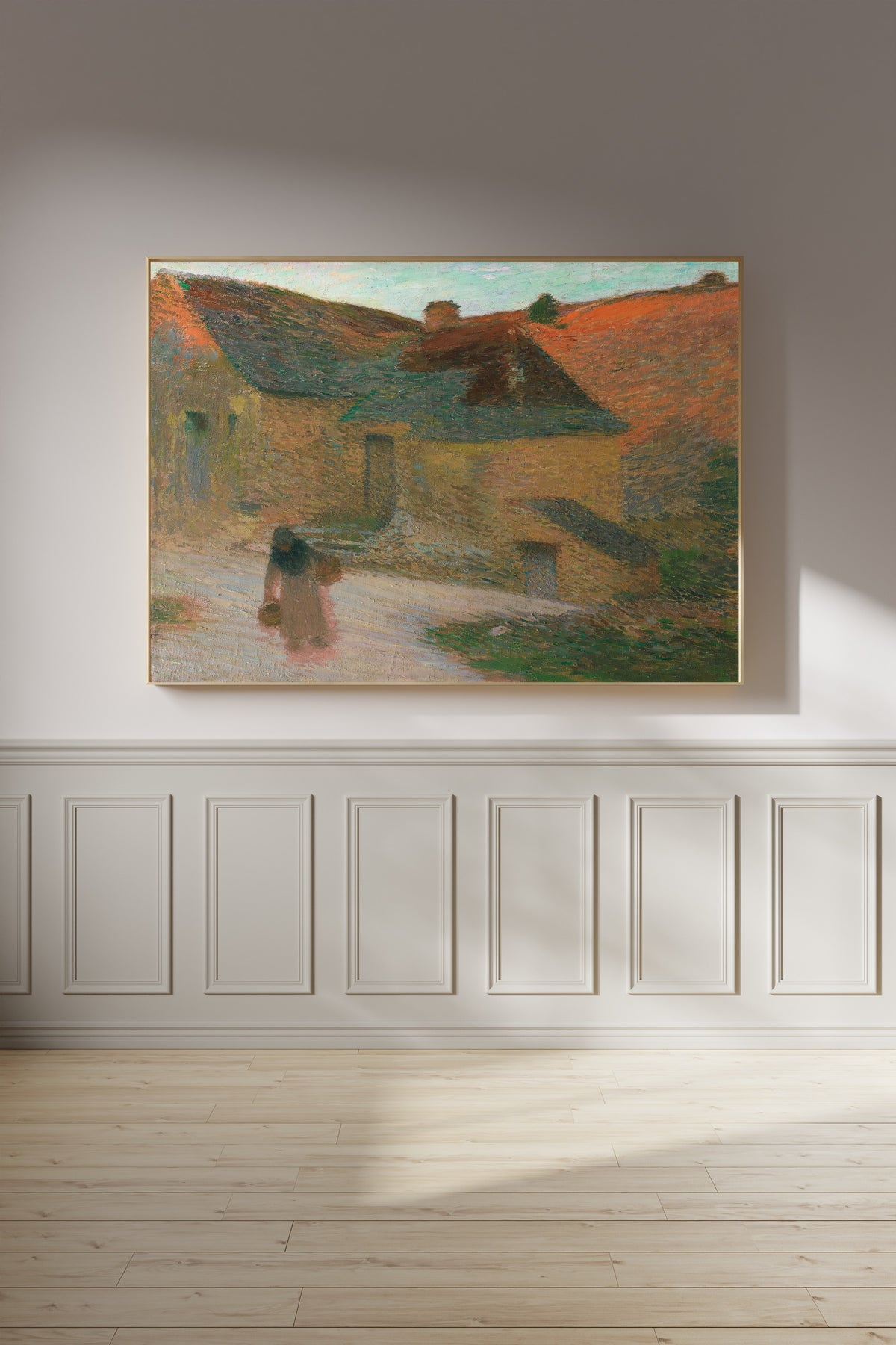 Henri Martin — Derniers rayons, une ferme dans le Lot | Pointillist Landscape Print