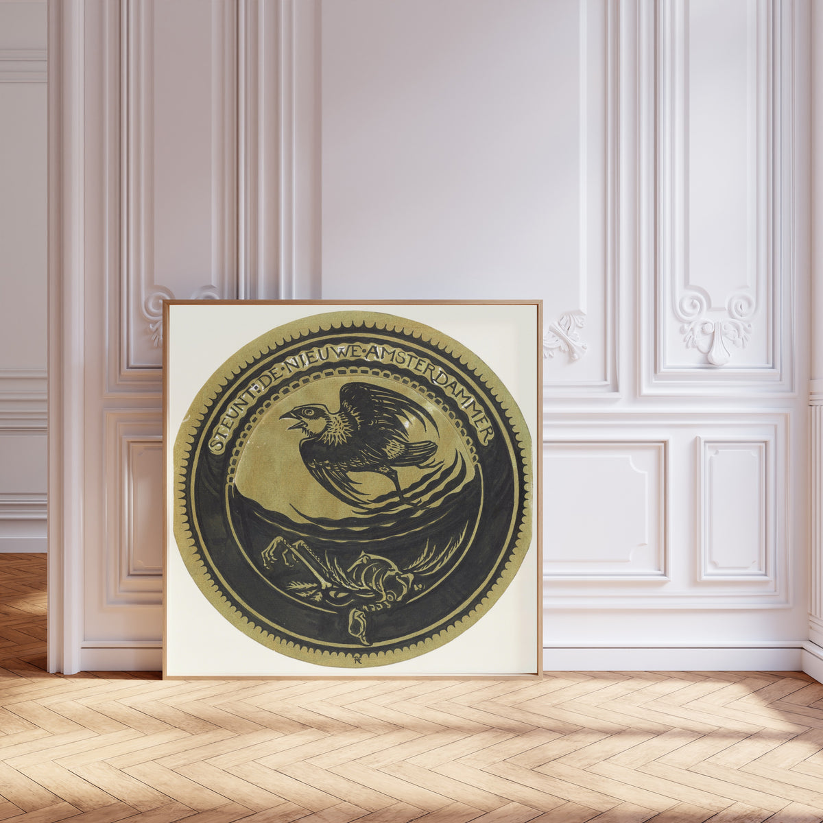 Richard Roland Holst — Design for a Vignette: Steunt De Nieuwe Amsterdammer | Art Nouveau Design Print