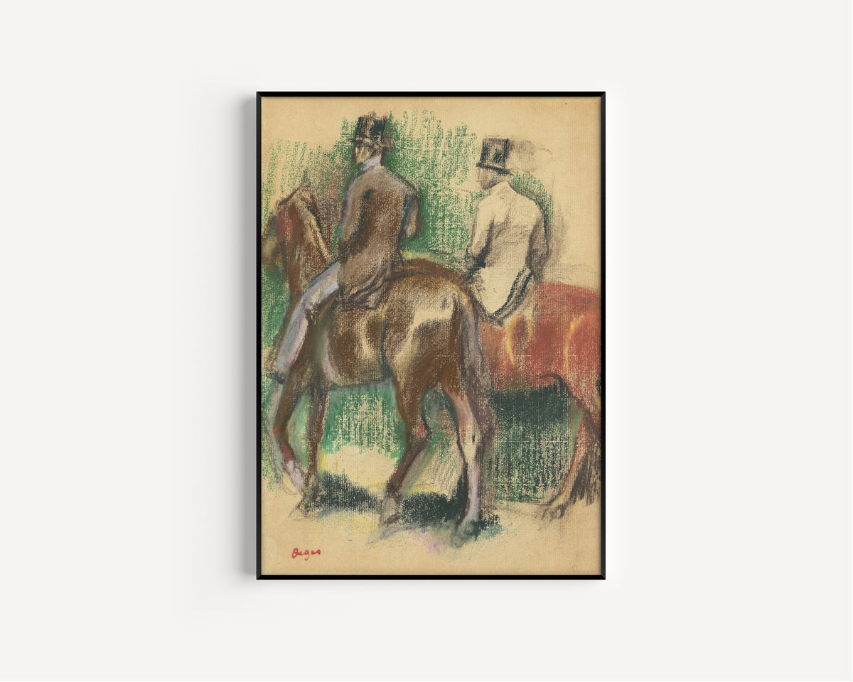 Edgar Degas — Deux cavaliers | Fine Art Print