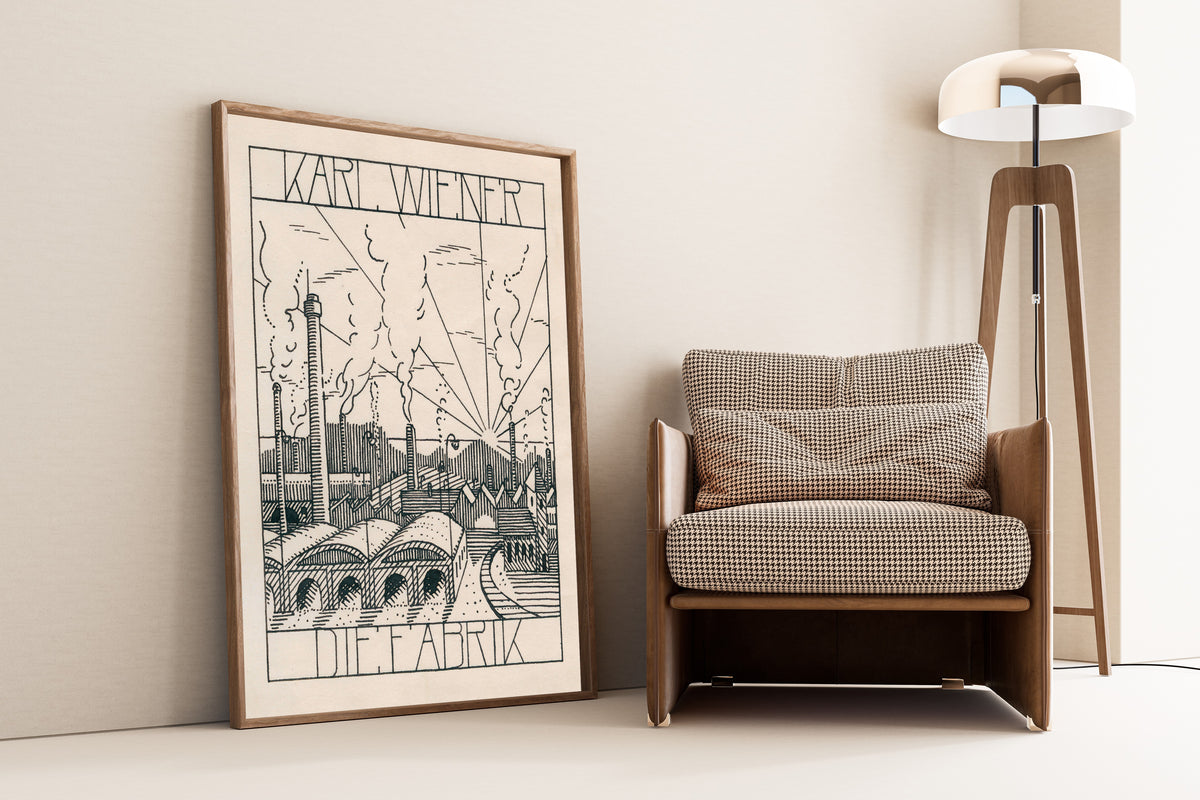 Karl Wiener — Die Fabrik (The Factory) | Modernist Illustration Print