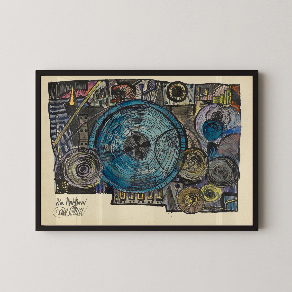Karl Wiener — Die Maschine (The Machine) | Modernist Art Print