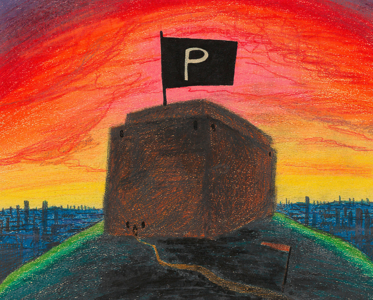 Karl Wiener — Die Pulverflagge (The Powder Flag) | Surreal Art Print