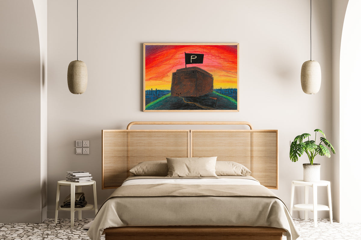 Karl Wiener — Die Pulverflagge (The Powder Flag) | Surreal Art Print