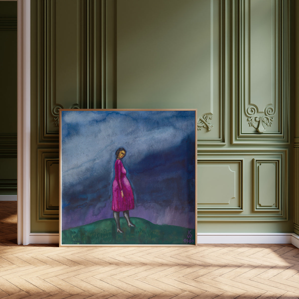 Karl Wiener — Die Schwangere (The Pregnant Woman) | Expressionist Art Print