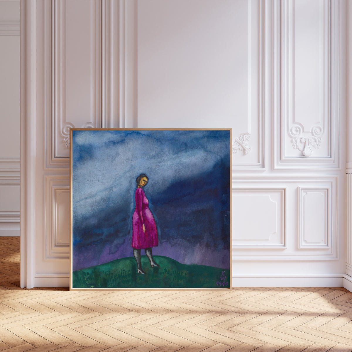 Karl Wiener — Die Schwangere (The Pregnant Woman) | Expressionist Art Print