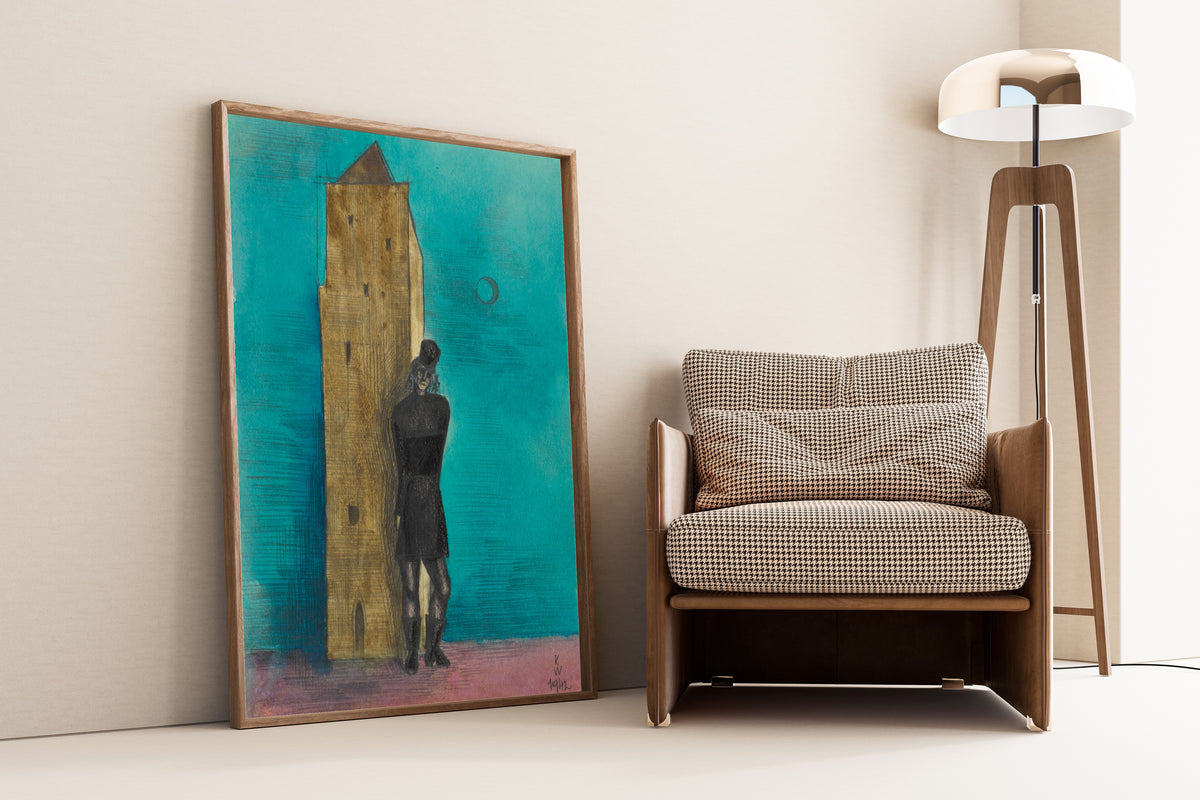 Karl Wiener — Die Witwe (The Widow) | Surreal Art Print