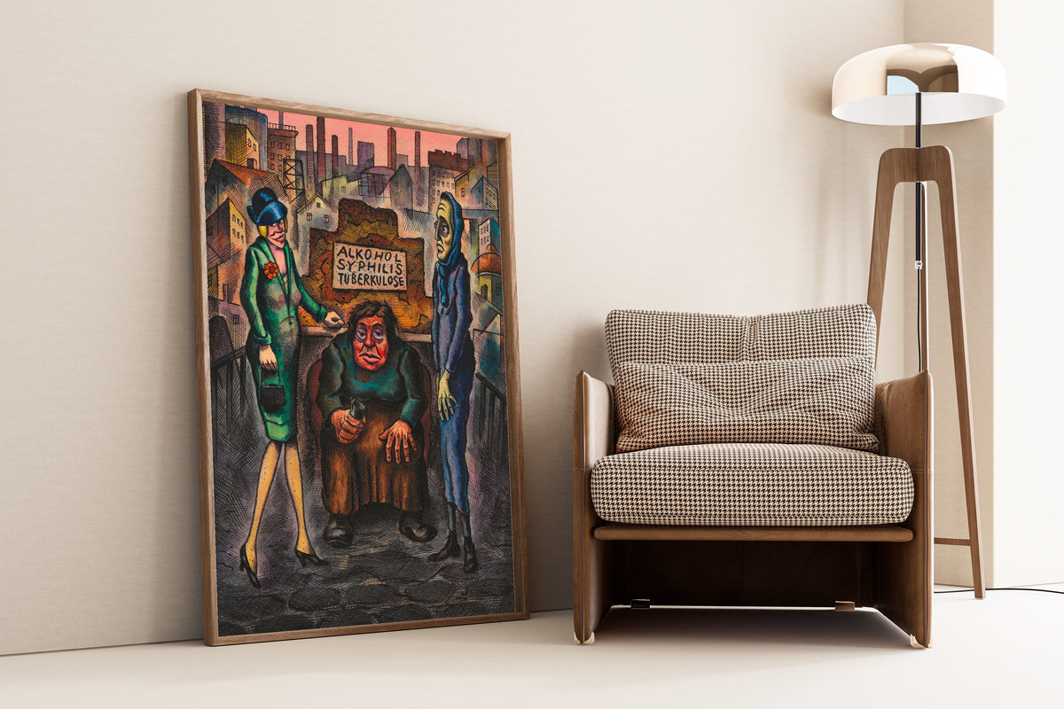 Karl Wiener — Die drei Volksseuchen (The Three Plagues) | Modernist Art Print