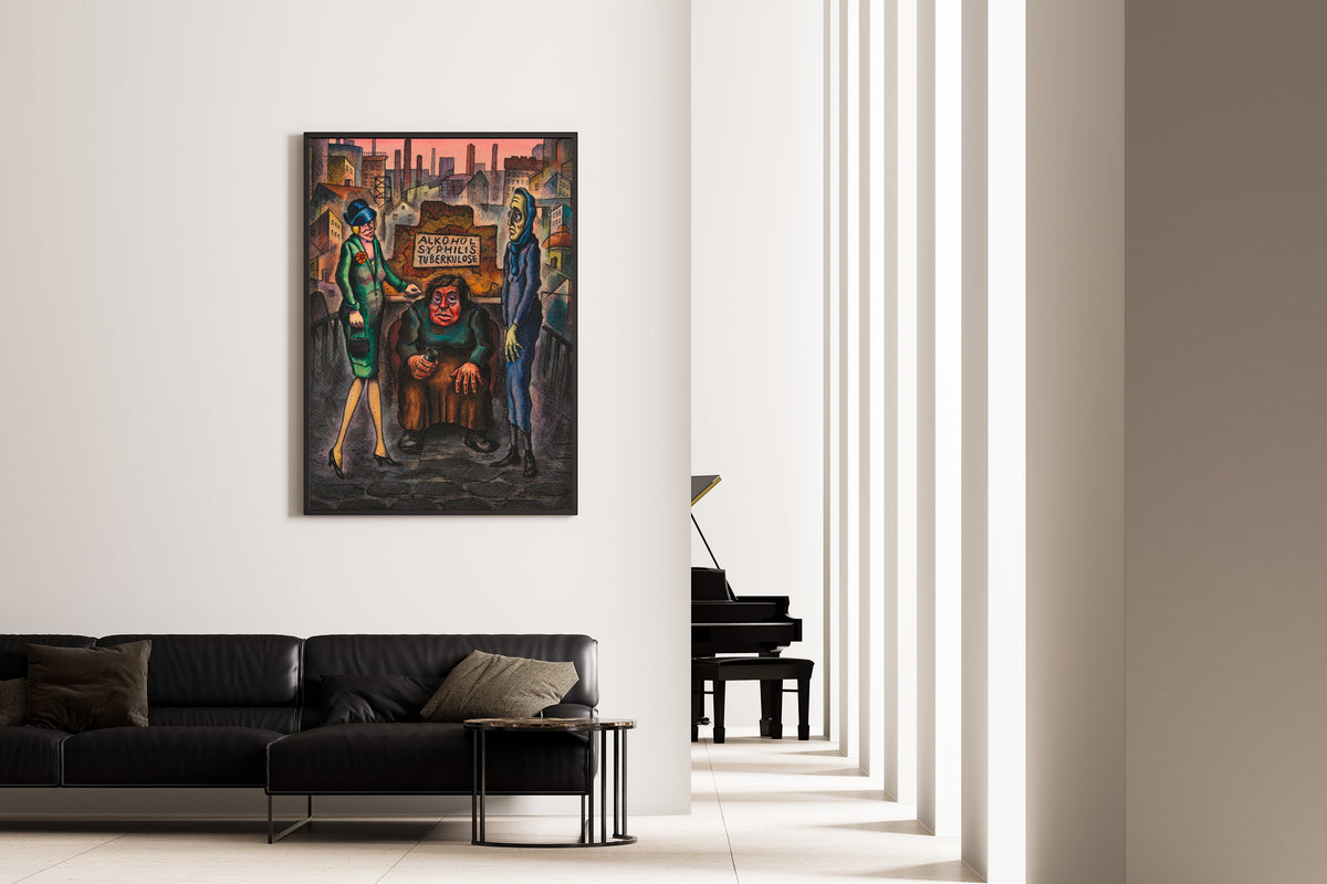 Karl Wiener — Die drei Volksseuchen (The Three Plagues) | Modernist Art Print
