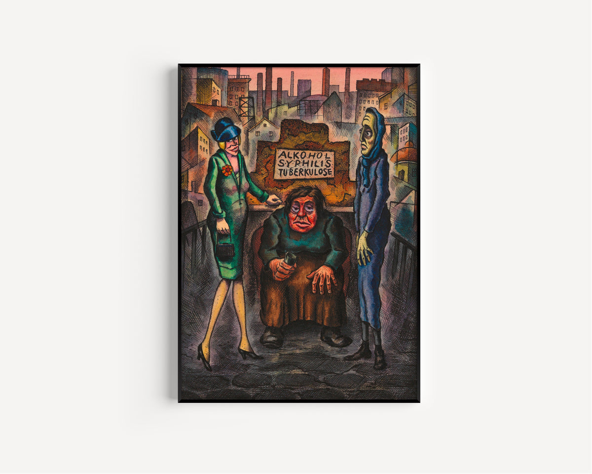 Karl Wiener — Die drei Volksseuchen (The Three Plagues) | Modernist Art Print