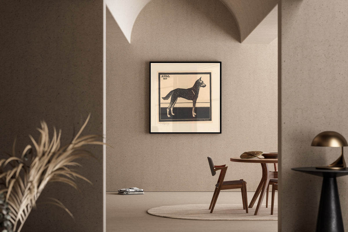 Julie de Graag — Dog | Woodcut Print
