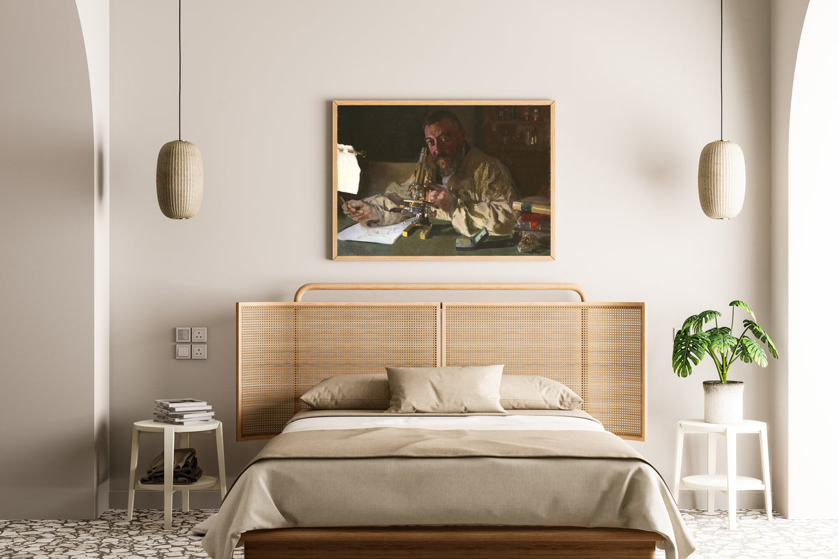 Joaquín Sorolla — Dr. Simarro at the Microscope | Fine Art Print