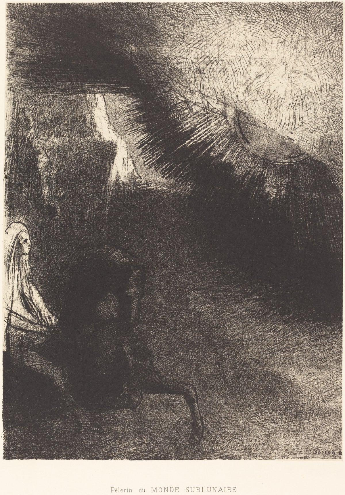 Odilon Redon — Dreams: Pilgrim of the Sublunary World | Symbolist Art Print