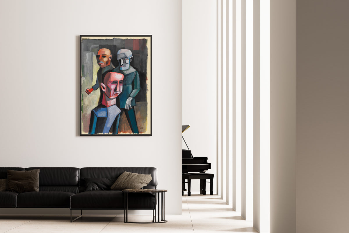 Karl Wiener — Drei Männer (Three Men) | Modernist Art Print