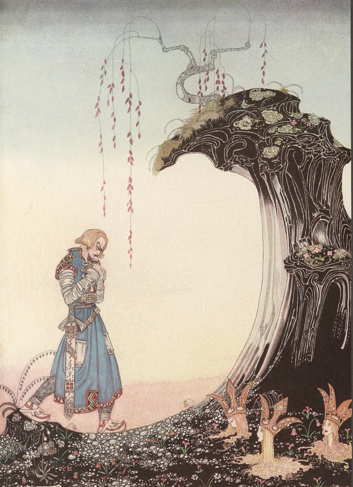 Kay Nielsen — East of the Sun and West of the Moon: You'll Come to Three Princesses | Fairy Tale Illustration Print