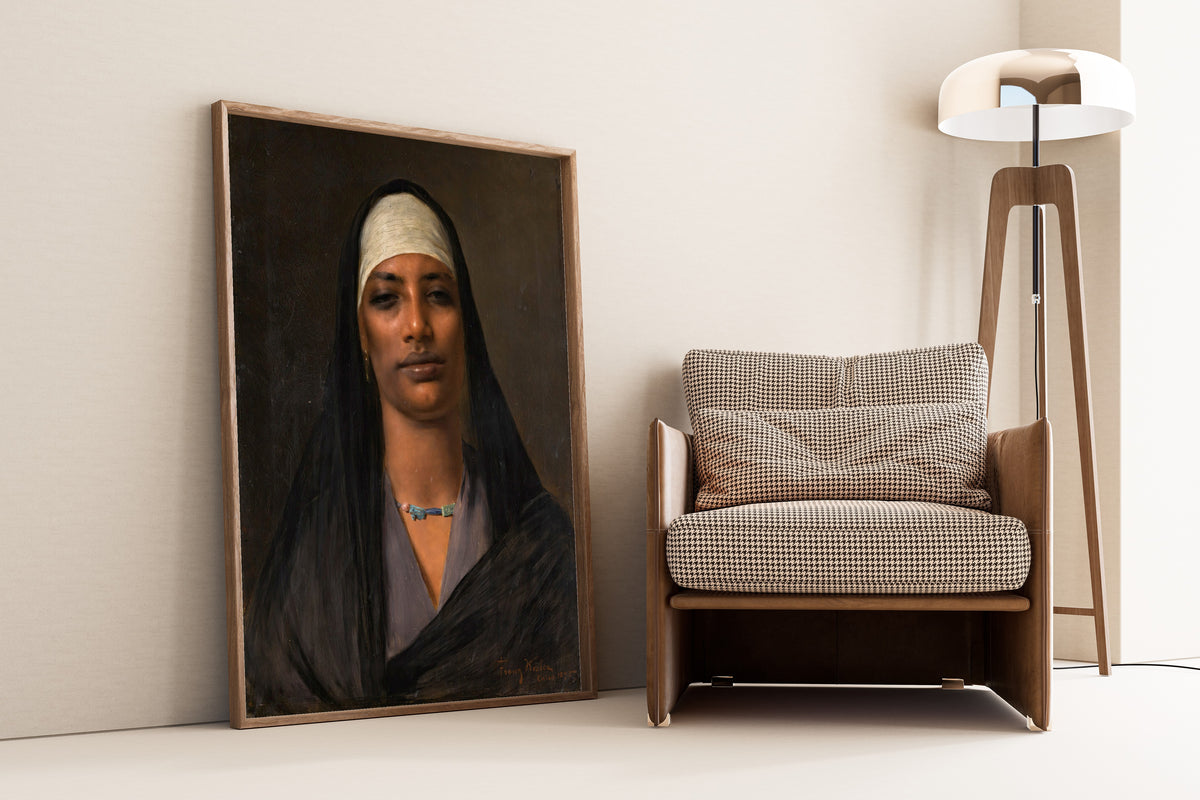 Franz Xaver Kosler — Egyptian Woman in a White Headscarf | Fine Art Print