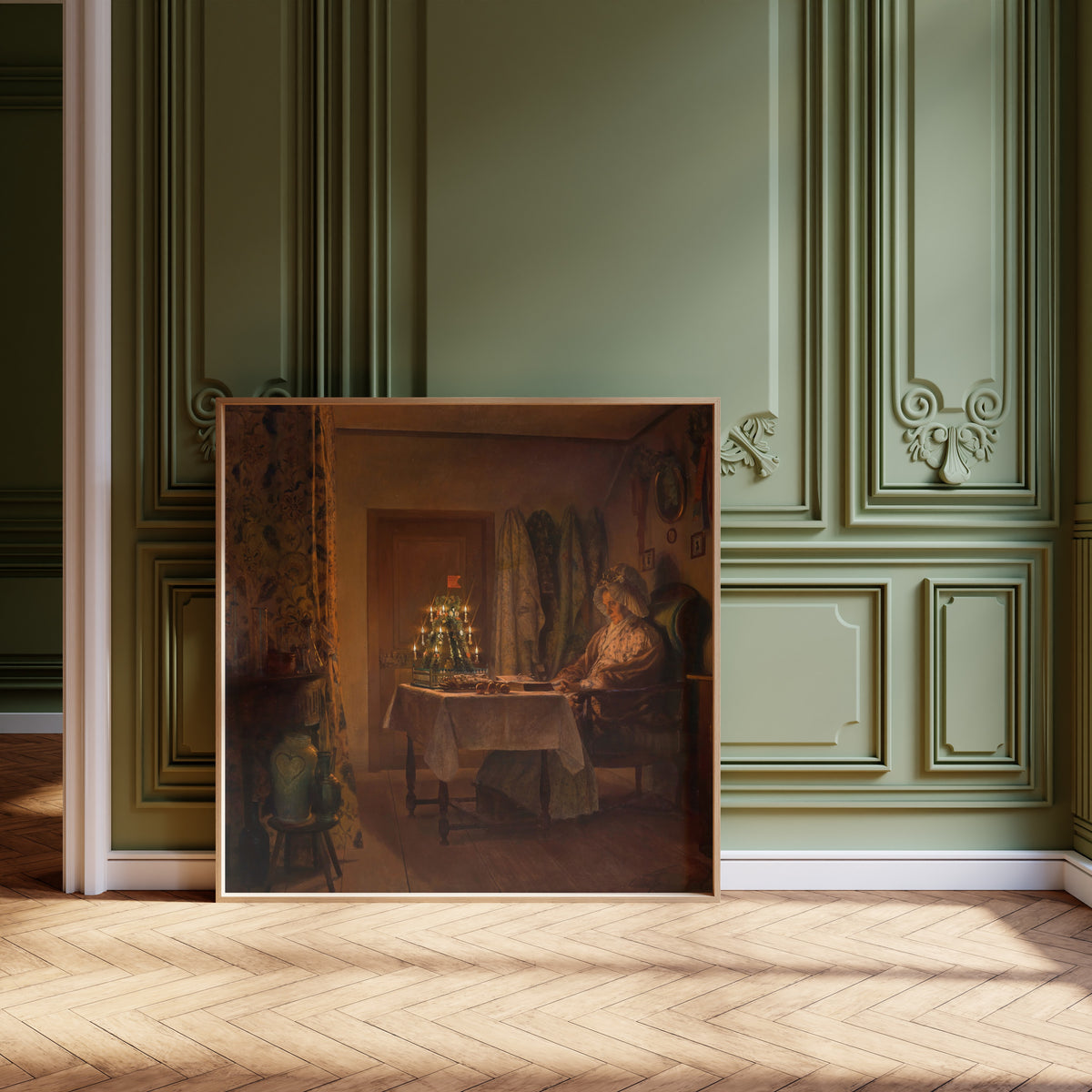 Oskar Freiwirth-Lützow — Einsame Weihnachten (Lonely Christmas) | Christmas Art Print