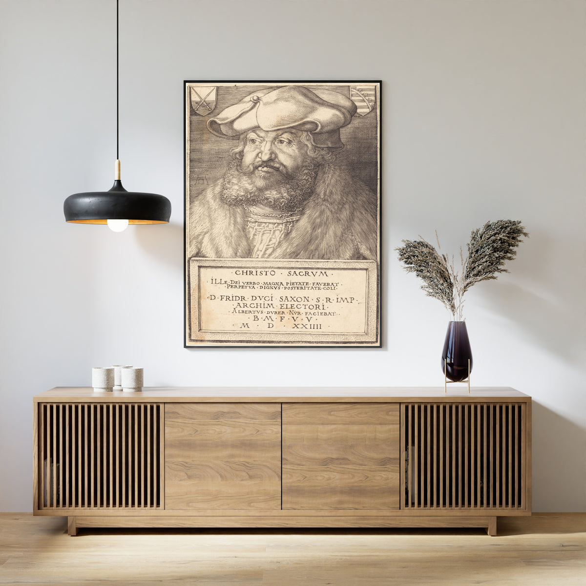 Albrecht Dürer — Elector Frederick the Wise of Saxony | Engraving Print