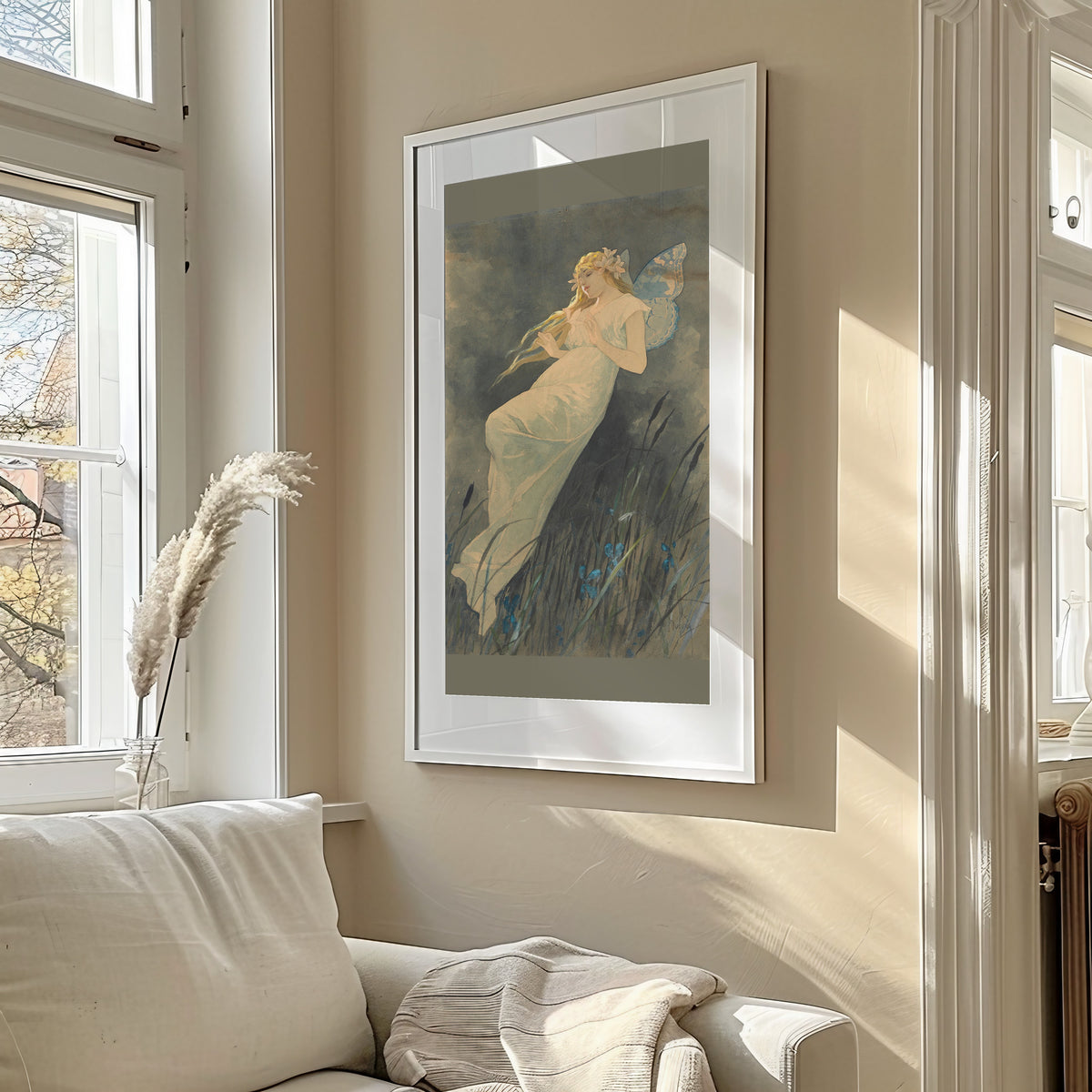 Alphonse Mucha — Elf with Iris | Art Nouveau Print