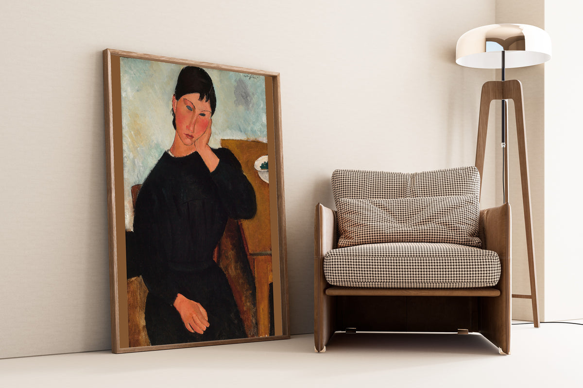 Amedeo Modigliani — Elvira Resting at a Table | Fine Art Print