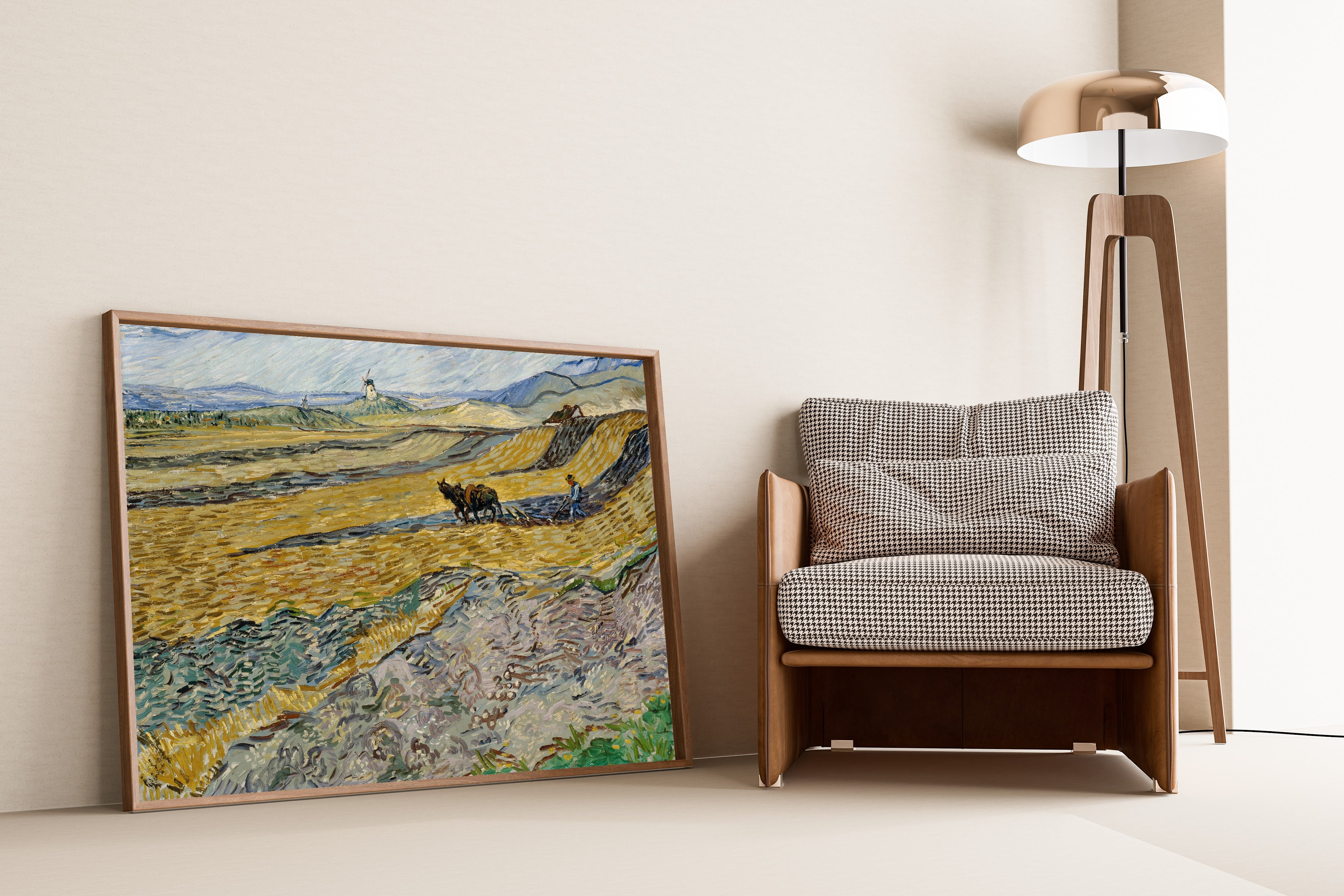 Vincent van Gogh — Enclosed Field with Ploughman | Fine Art Print