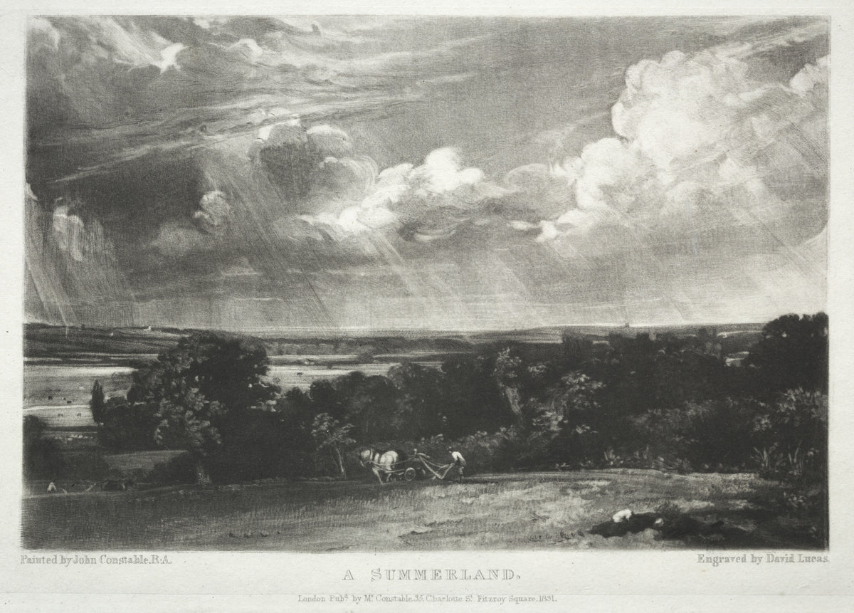 John Constable — English Landscape: A Summerland | Mezzotint Print