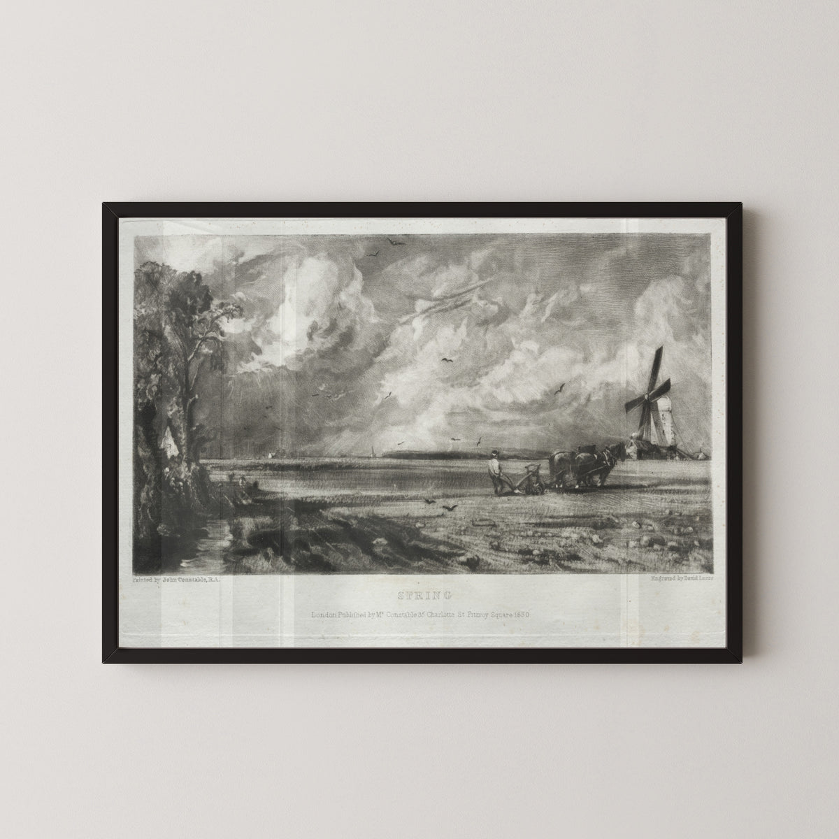 John Constable — English Landscape: Spring | Mezzotint Print