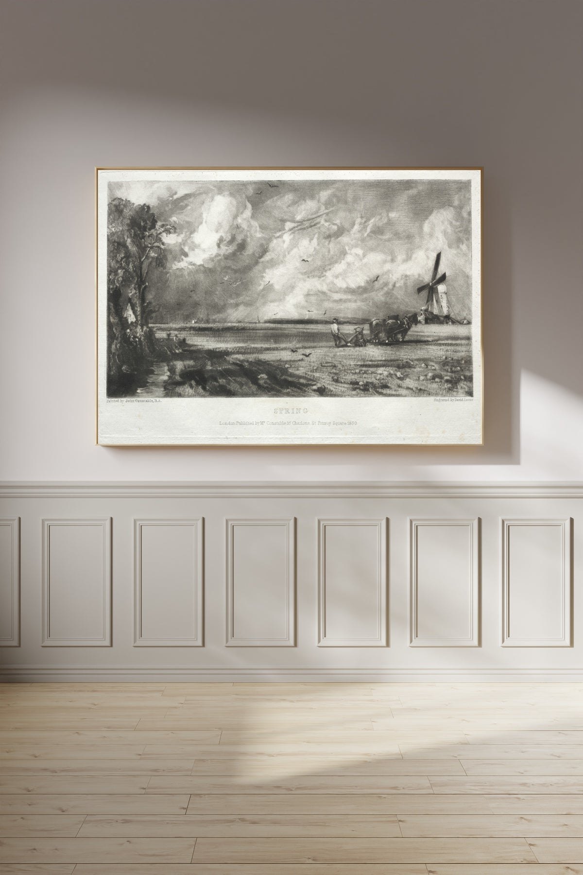 John Constable — English Landscape: Spring | Mezzotint Print