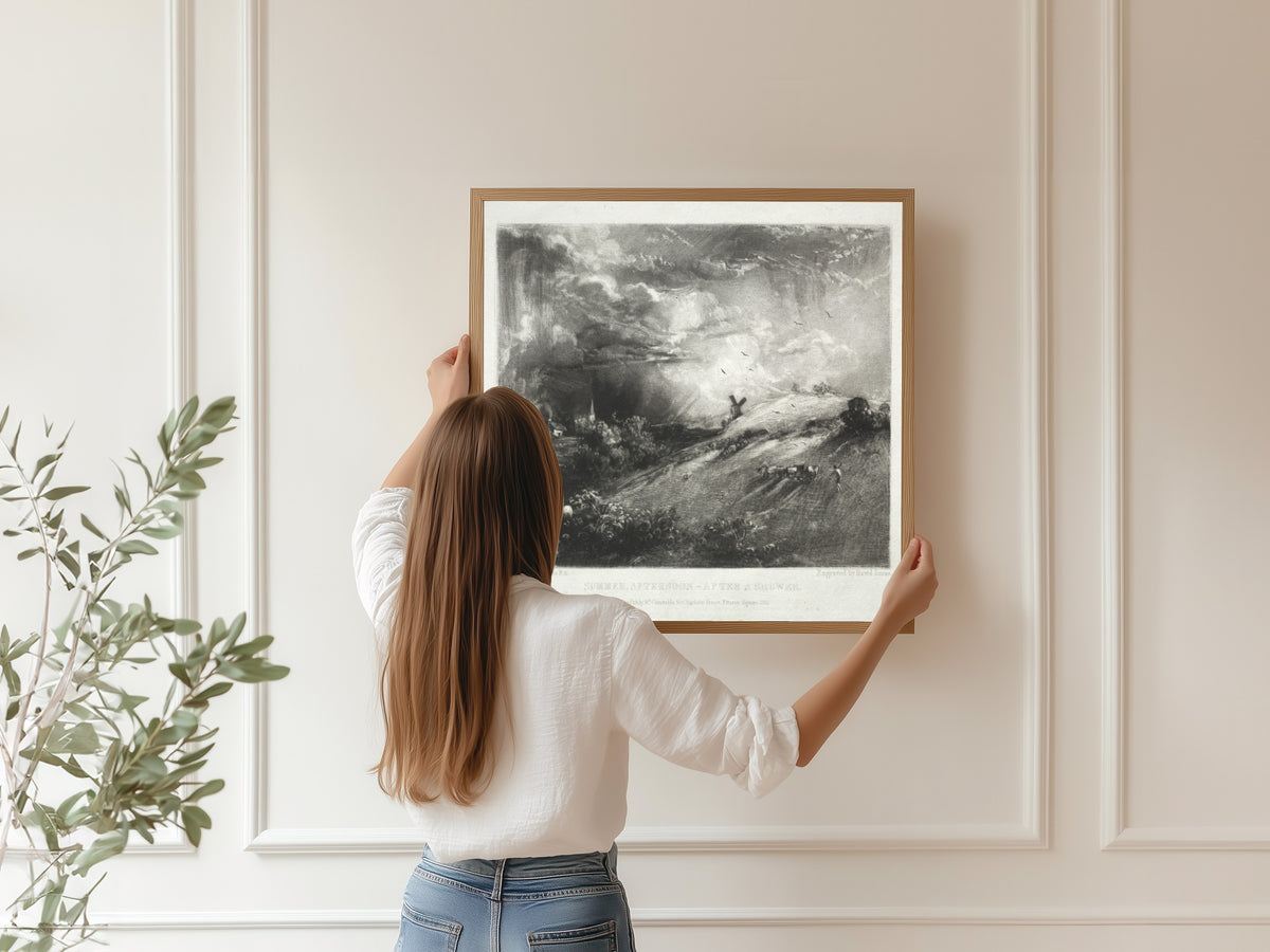 John Constable — English Landscape: Summer Afternoon, After a Shower | Mezzotint Print