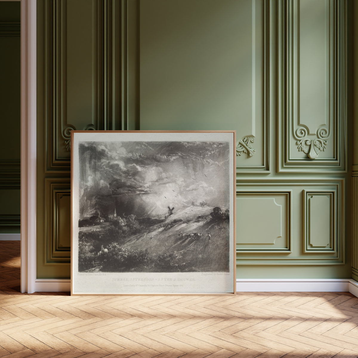 John Constable — English Landscape: Summer Afternoon, After a Shower | Mezzotint Print