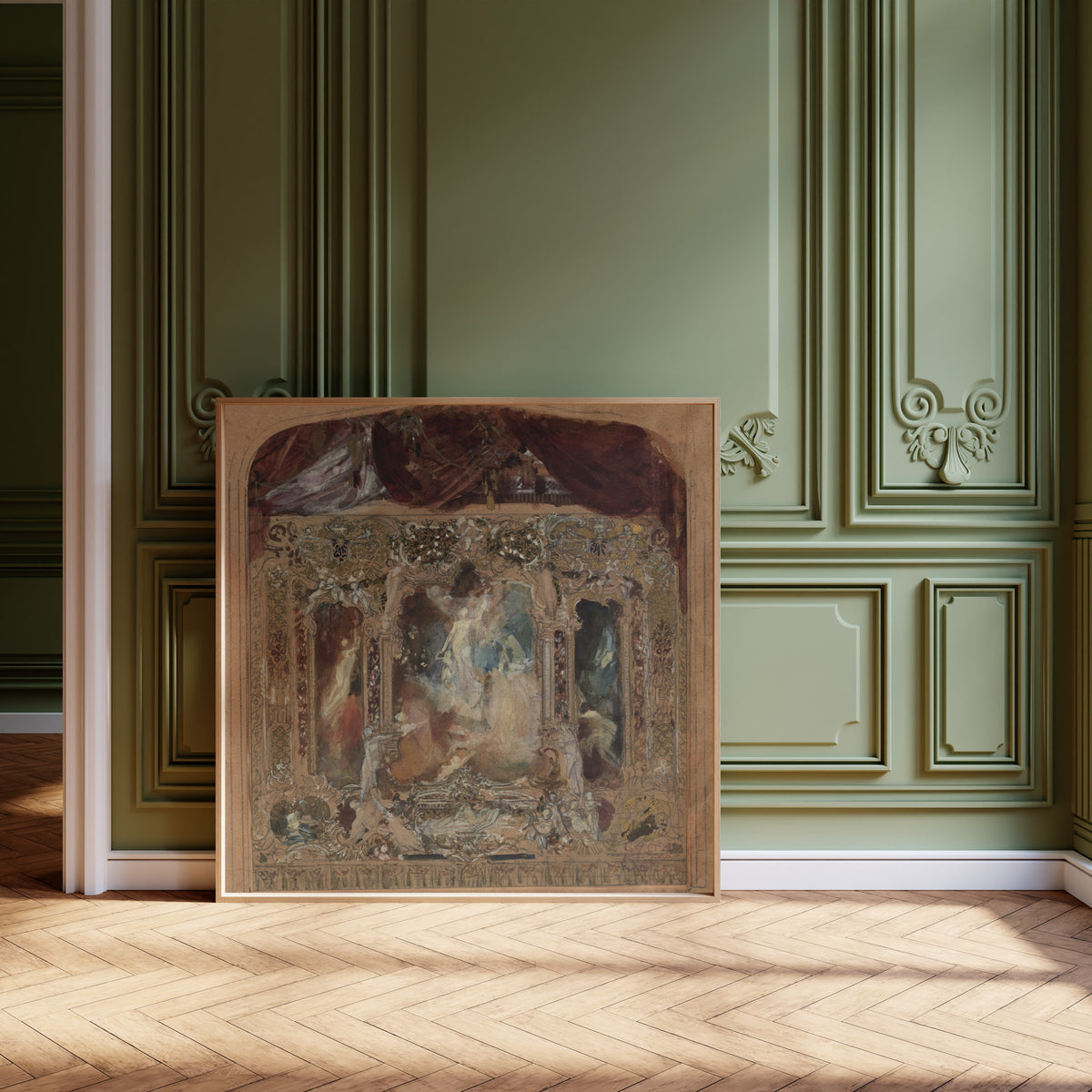 Gustav Klimt — Design for the Theatre Curtain in Reichenberg | Fine Art Print